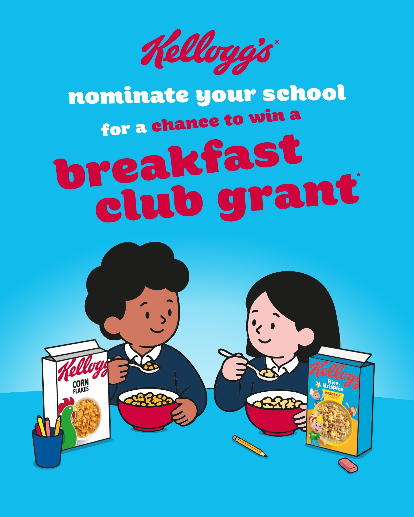 Kellogg's Breakfast Club Grant Tesco campaign banner